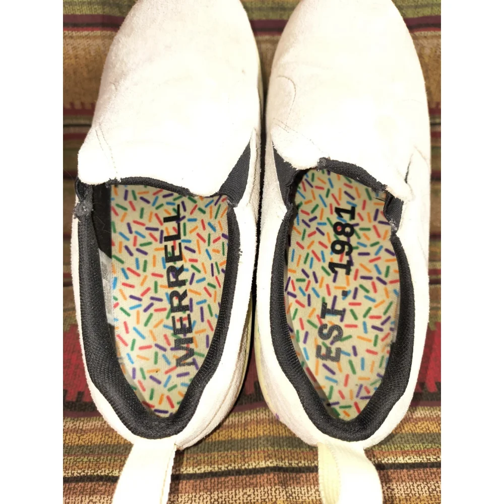 Merrell Limited Edition Women's Funfetti Birthday Cake Jungle Moc Size 8 Suede‎